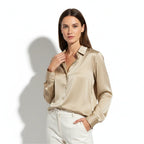 Women's Vira Luxurious Classic Silk Blouse