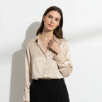 Women's Vira Luxurious Classic Silk Blouse