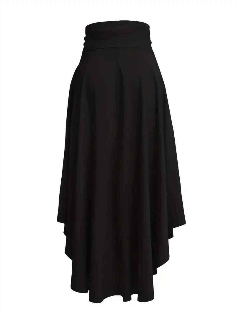 Wren Pleated Ruffle Hem Tied Skirt