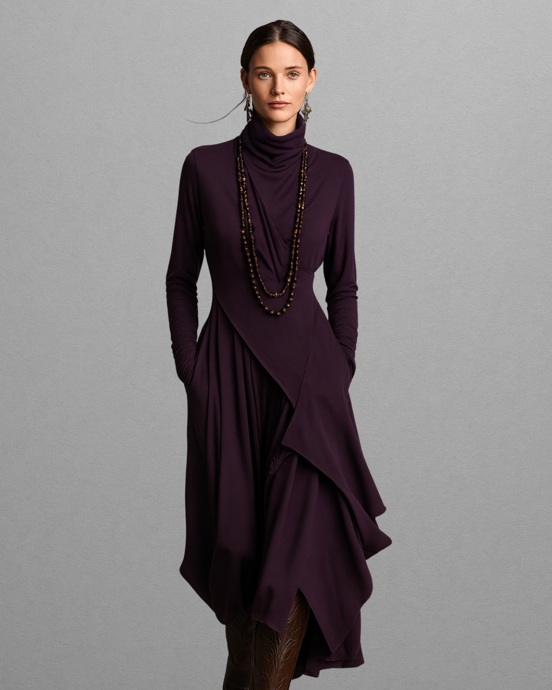 Valeria | Elegant Draped Dress