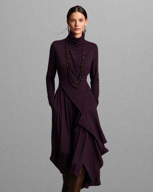 Valeria | Elegant Draped Dress