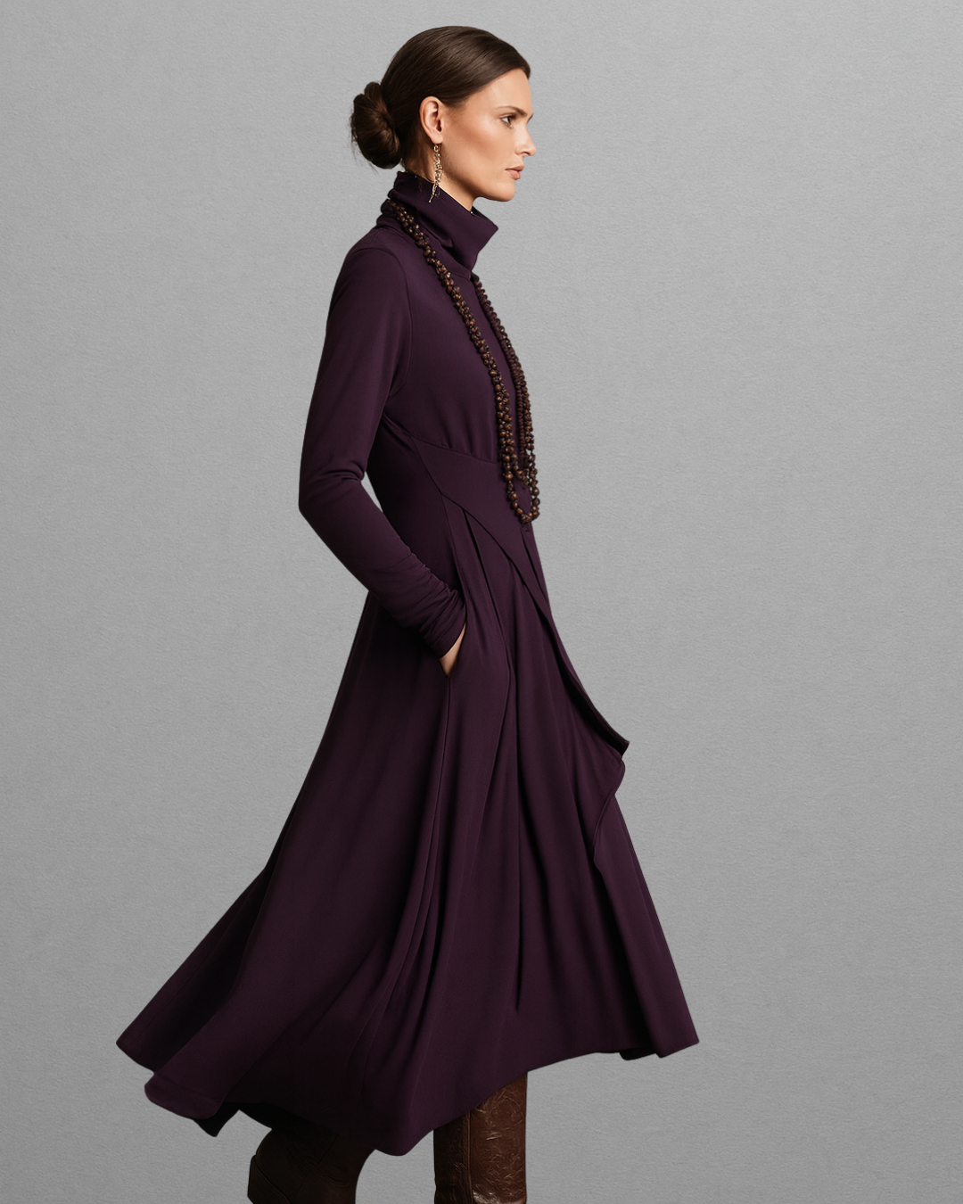 Valeria | Elegant Draped Dress