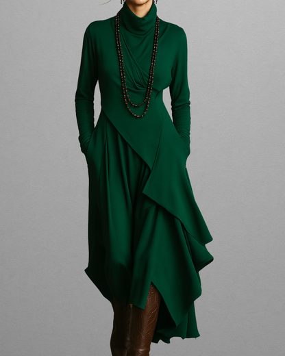 Valeria | Elegant Draped Dress