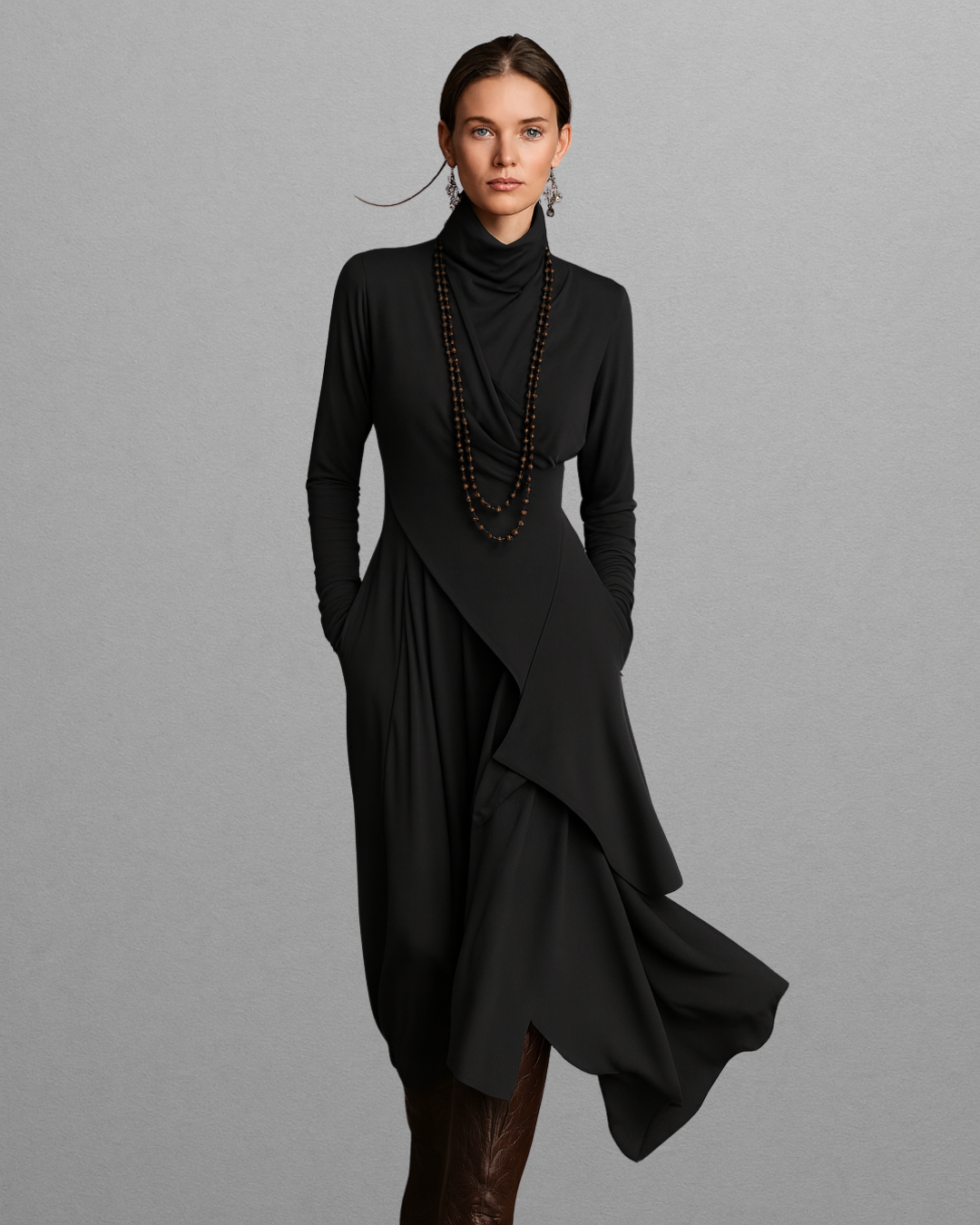 Valeria | Elegant Draped Dress