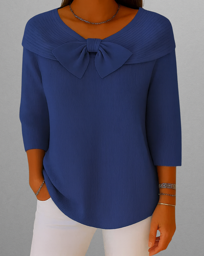 Novara | Soft & Elegant Sweater with Bow Detail