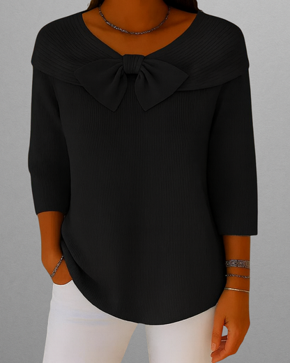 Novara | Soft & Elegant Sweater with Bow Detail