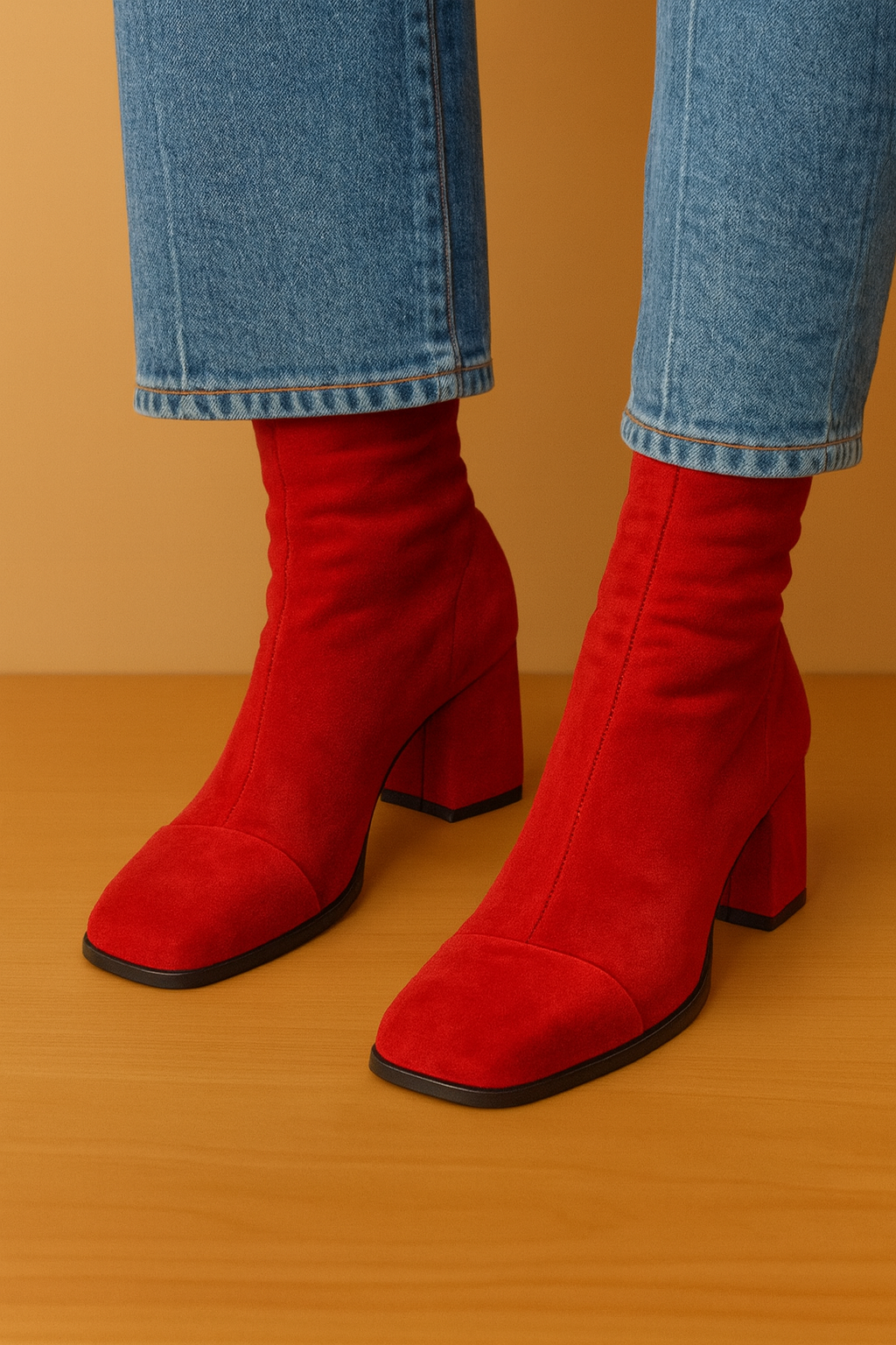 Valleria | Square Toe Heeled Boots