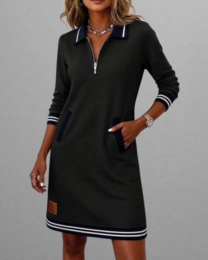 Viora | Long Sleeve Cotton Dress