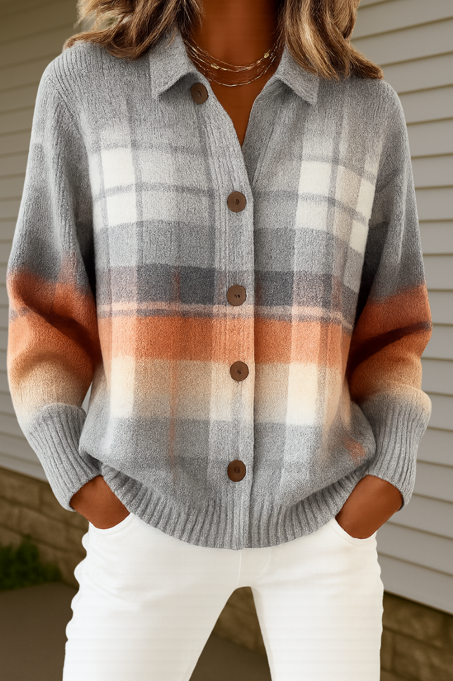 Evelyn | Cozy Christmas Plaid Shirt