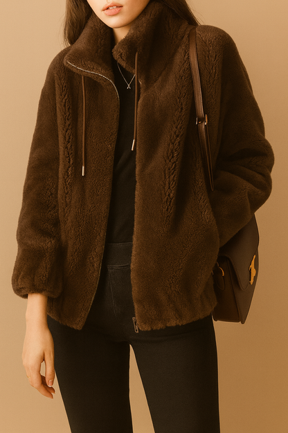 Meralyn | Cozy Shearling Zip Jacket