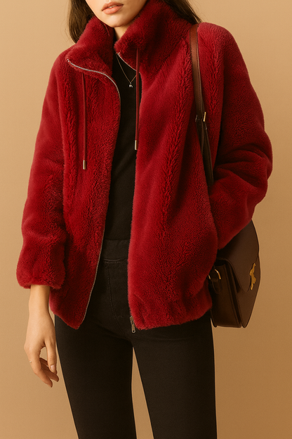 Meralyn | Cozy Shearling Zip Jacket