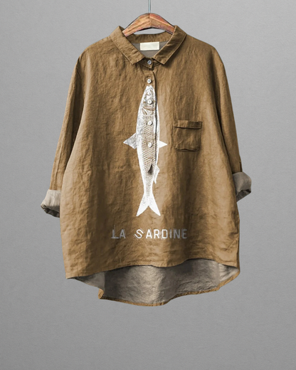 La Sardine | Graphic Printed Women's Casual Shirt