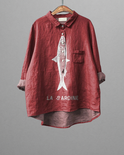 La Sardine | Graphic Printed Women's Casual Shirt