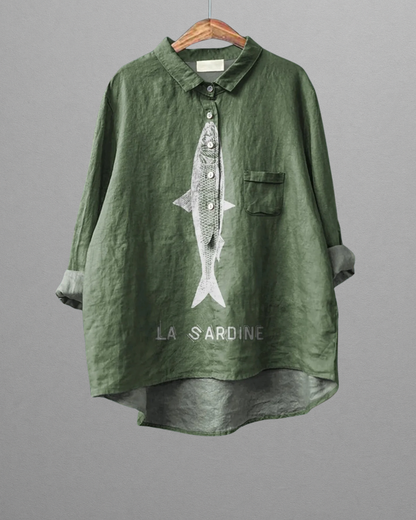 La Sardine | Graphic Printed Women's Casual Shirt