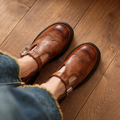 Ardelle | Heritage Leather Mary Janes