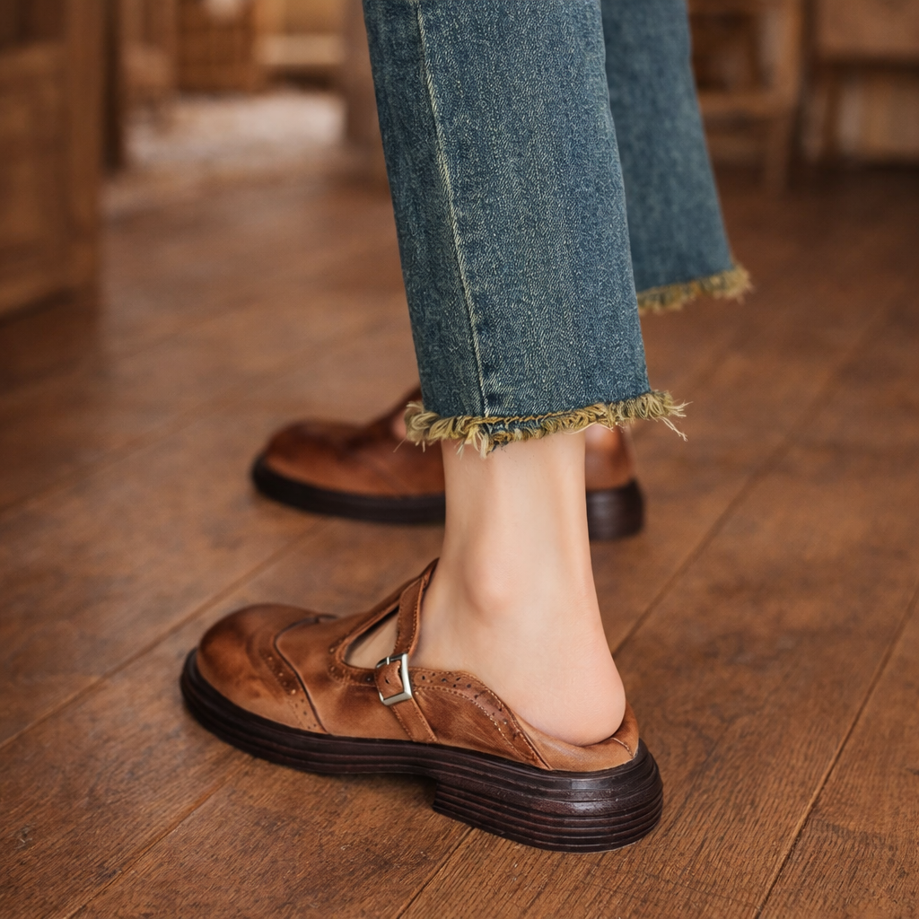 Ardelle | Heritage Leather Mary Janes